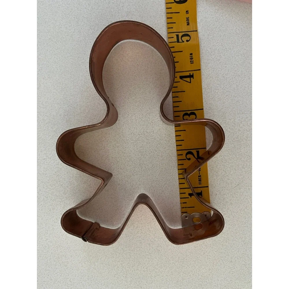 BIG! Copper Cookie Cutters Christmas Tree Star Gingerbread Man 5-6